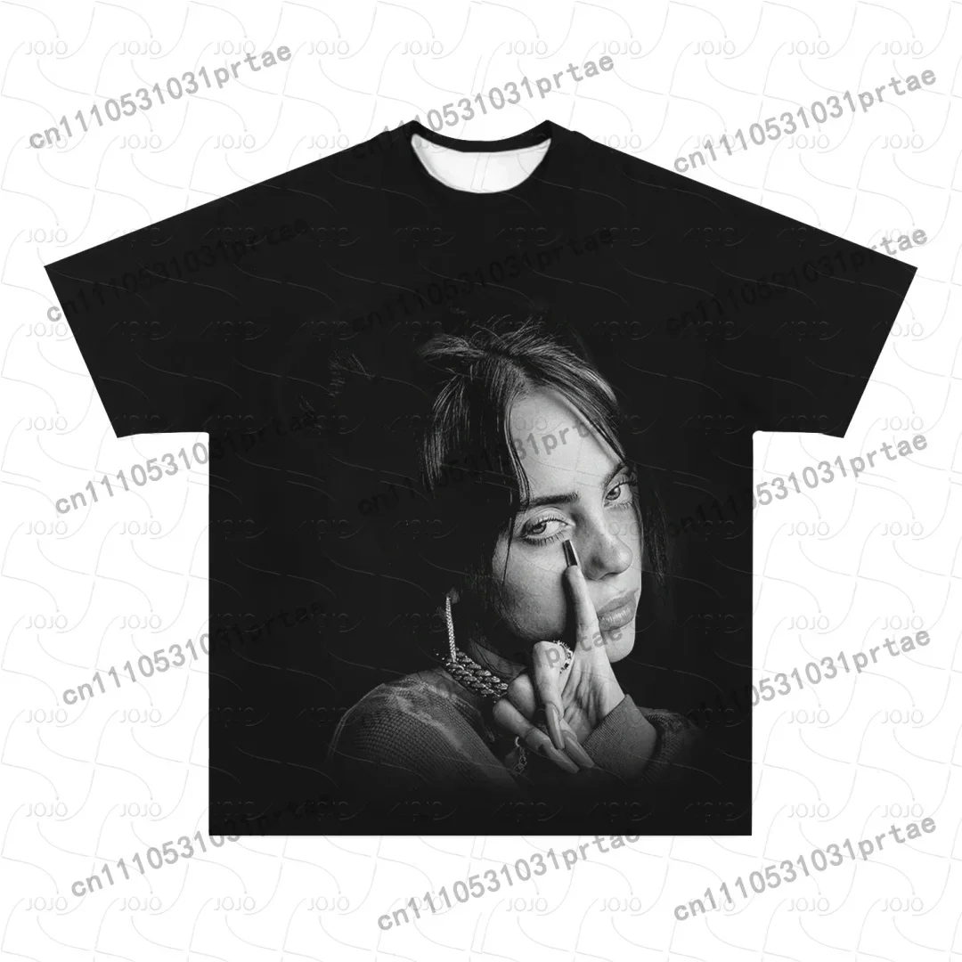 Billie Eilish Retro Pattern T- - Street Fashion Men 2025 recension och pris