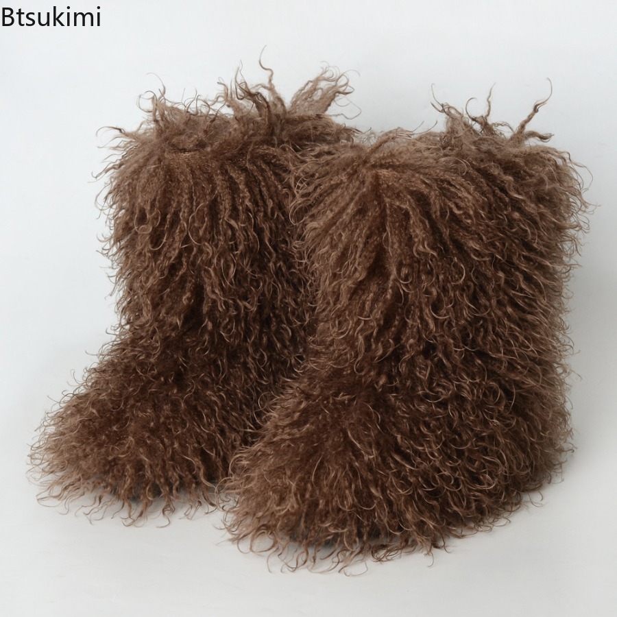 Ladies Trendy Mongolian Fur Bo - Street Fashion Y2K recension och pris
