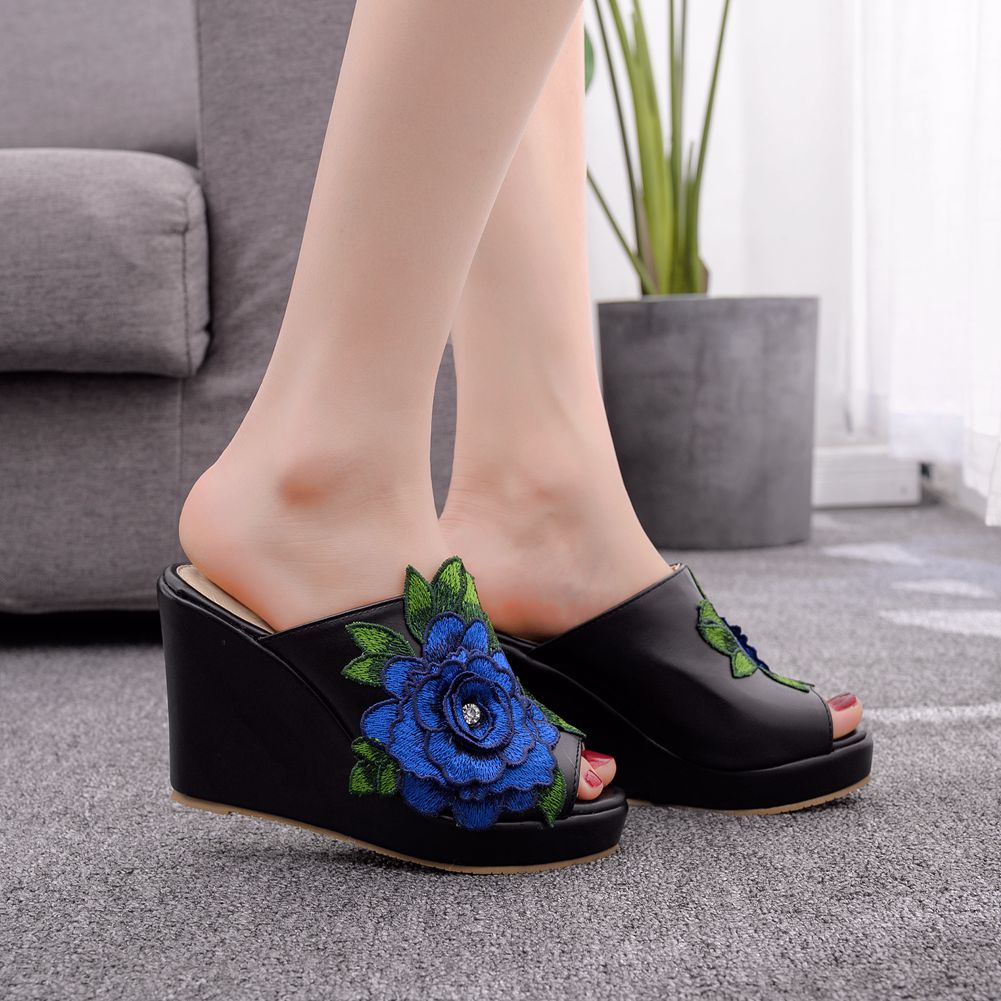 Womens Flower Open Toe Fashion - Queen Street Fashion recension och pris