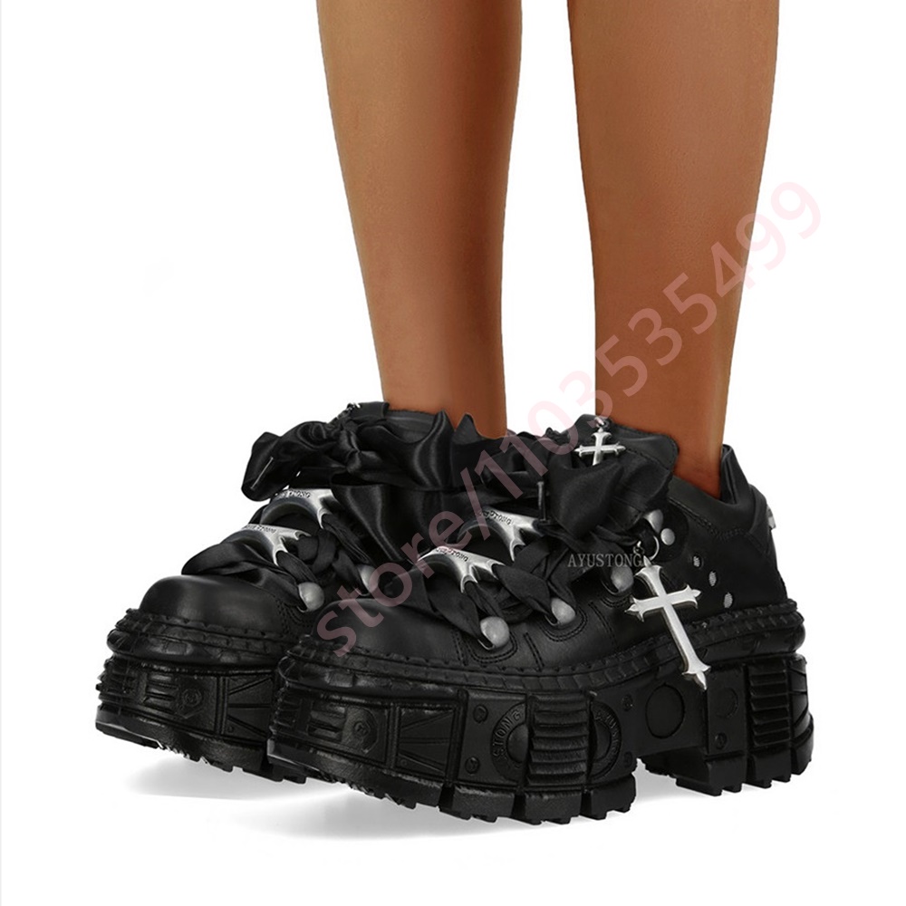 Chunky Punk Metal Rivet Ankle  - Street Fashion Y2K recension och pris